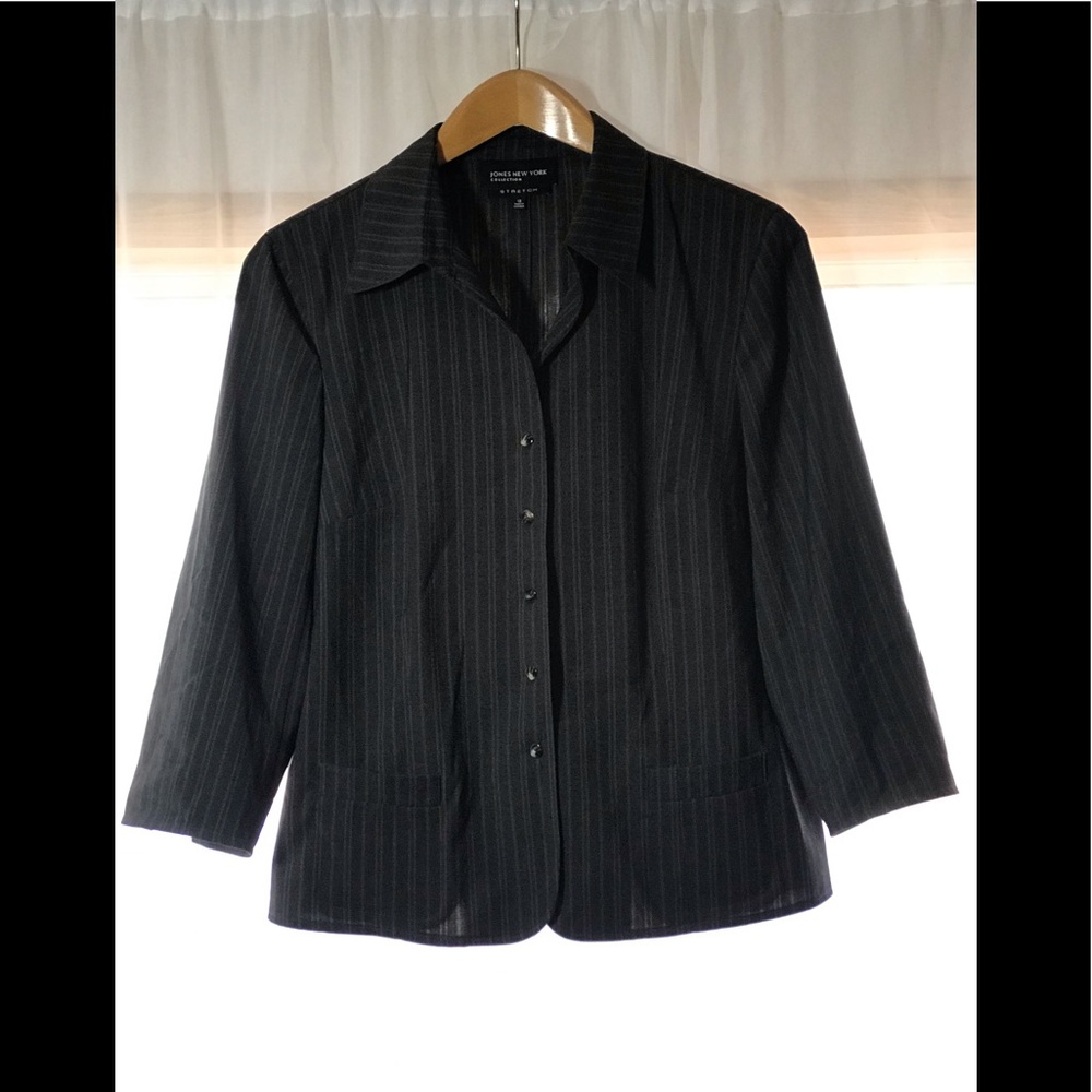Jones NY Pinstriped Blazer Sz 12